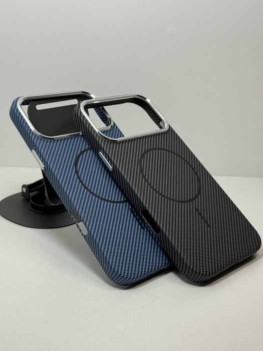 Чехол iphone 17 pro max чорный карбоновый магсейф. Чохол айфон 17 про