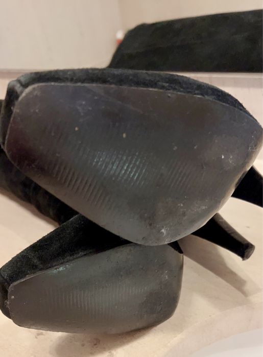 Botas de cano alto em camurça El Corte Inglês