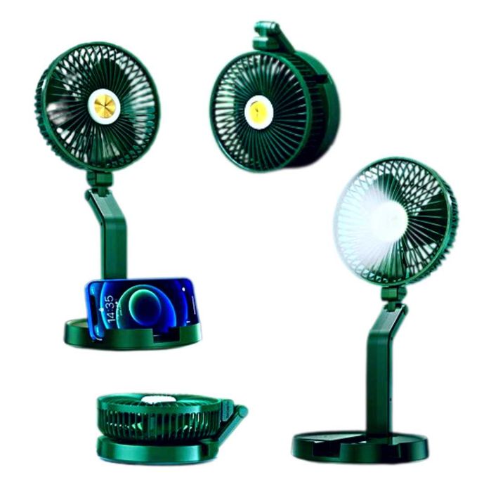 Ventilador Portátil Nova e Profissional USB com Luz (7 Polegadas)