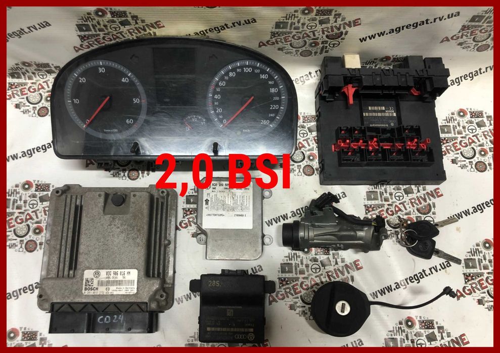 Комплект Мозги блок іммо керування ЕБУ ЭБУ 1,9 tdi 2,0 Volkswagen Caddy Кадди Електронний блок управління двигуном