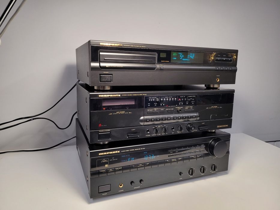 Wieża Marantz - Amplituner SR-60L, Magnetofon SD415, Odtwarzacz CD42