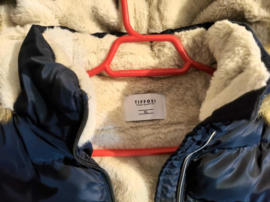 Tiffosi - Casaco de Inverno para Mulher Muito Quente - Com Pele, XL