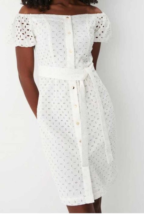 Sukienka ażurowa biała 36 Nowa