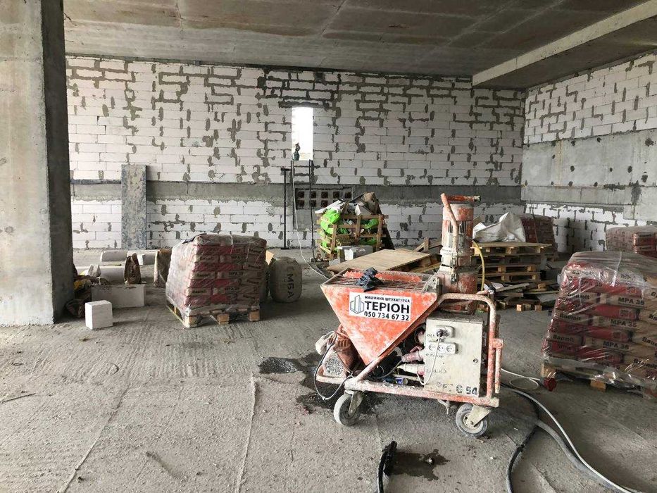 Машинна штукатурка та Стяжка підлоги без передоплат - Бориспіль