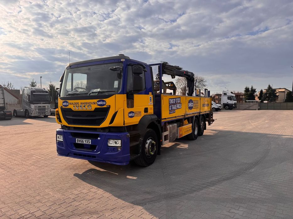 Iveco Stralis 6x2 Hiab 122 B-2 HIDUO  Euro6 Rotator Chwytak Hiab 122B-2 Pilot Anglik