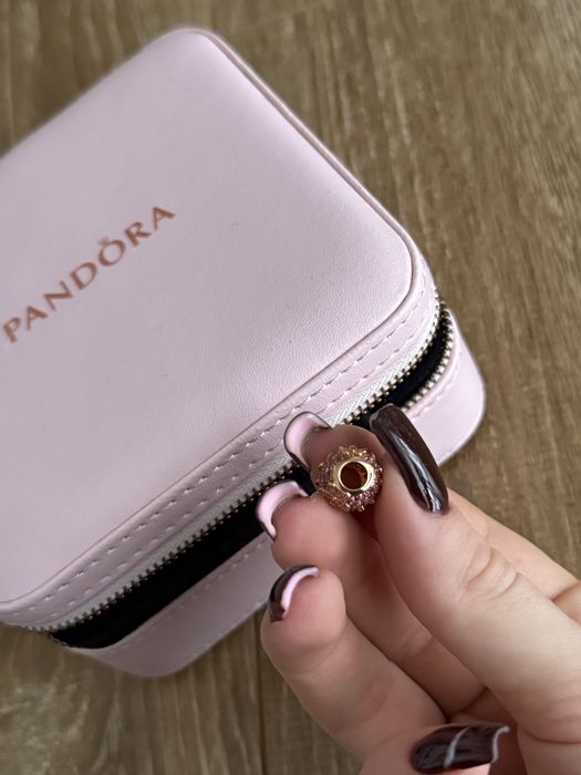 Pandora charm charms pink pave daisy flower stokrotka