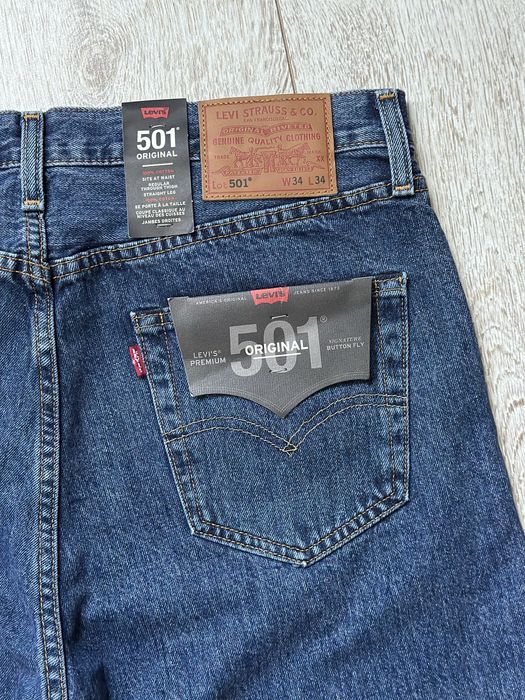 Original Premium Levi’s 501 W34 L34 сині прямі джинси