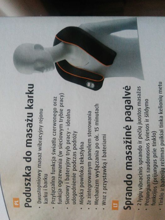 Poduszka do masażu karku Nowa!