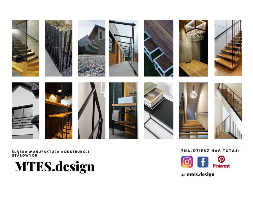Balustrada wewnętrzna stalowa na wymiar | Nowoczesna | Śląsk