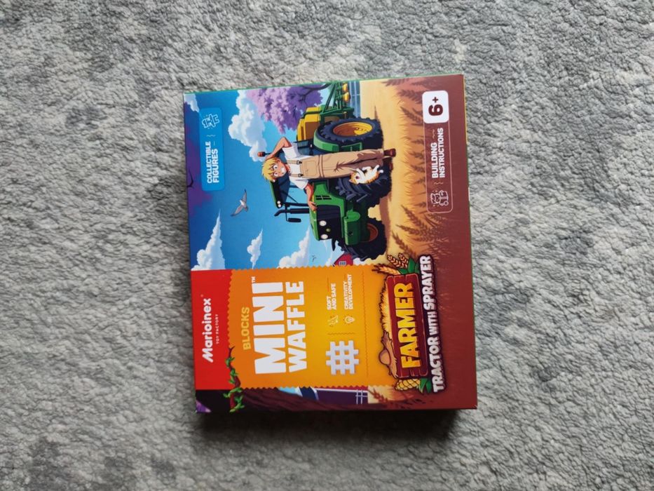 Klocki Mini Waffle FARMER Traktor z opryskiwaczem Figurka Marioinex