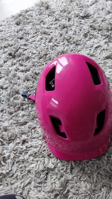 BTWIN Kask na rower KH 500 dla dzieci różowy