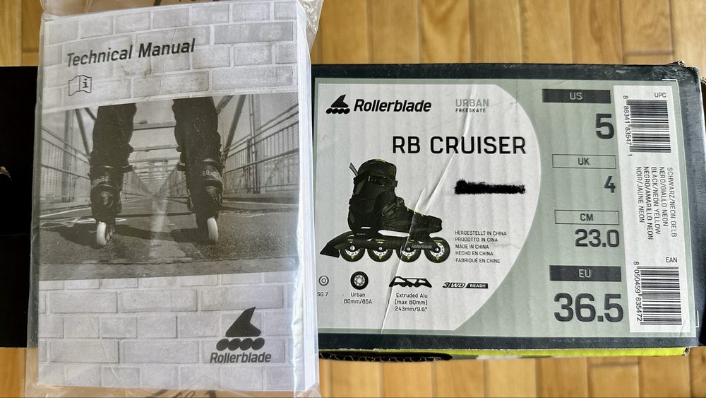 Rollerblade RB CRUISER RB80 rolki rozm. 36,5 / 37