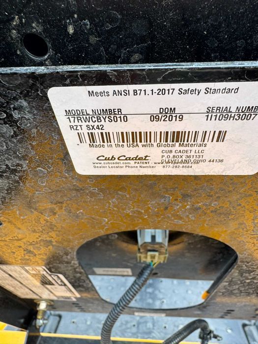Traktorek kosiarka Cub Cadet zero turn RZT SX 22km USA 2019r