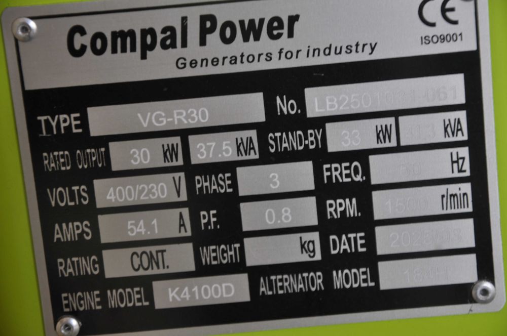 Agregat generator Pradotwórczy  Honda Atlas copco  16 20, 30 40, 50 KW