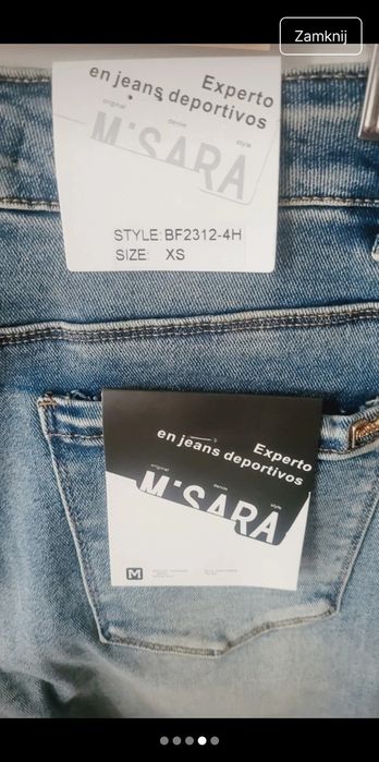 Jeansy m.sara xs