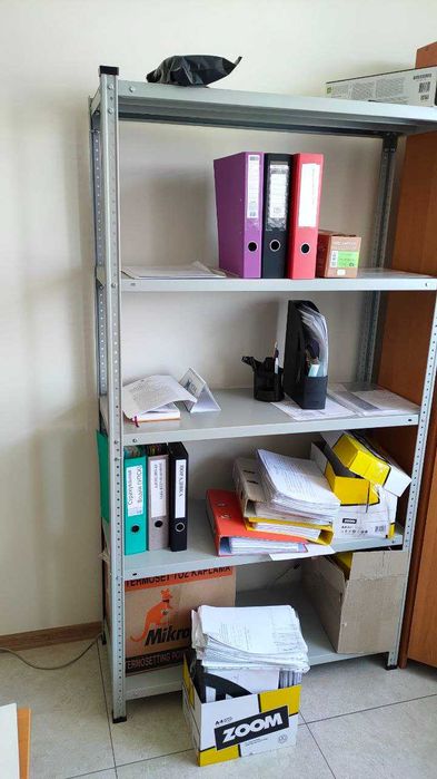 Стеллаж металлический на болтах архив в магазин офис производитель