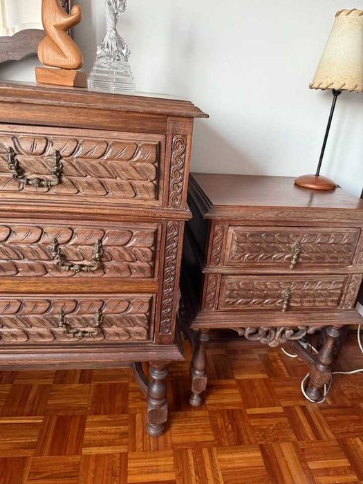 Conjunto mobília de quarto antiga