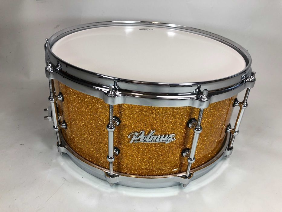 Polmuz Maple Snare 14" x 6,5" | Gold Sparkle | Die-Cast | 10 Lugs