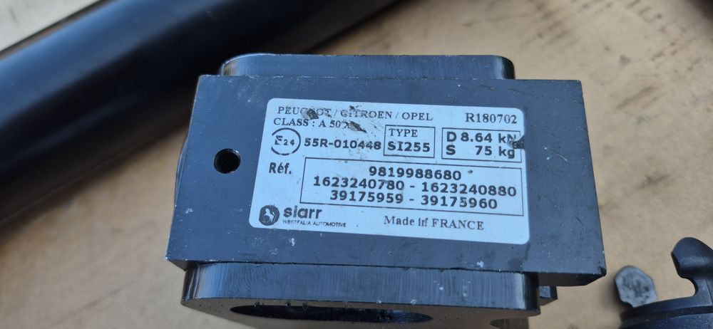 Hak holowniczy odpinany westfalia komplet rifter partner berlingo k9