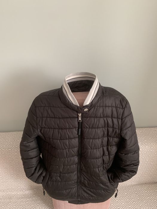 Czarna pikowana kurtka bez kaptura  unisex rozm.S/M