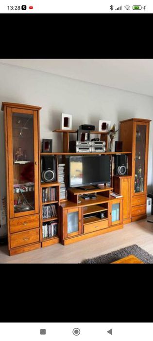 Pine Honey Living Room Furniture and Table