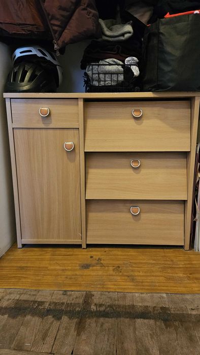 Pojemna Szafka na Buty | Dąb | Szuflada + Szafki