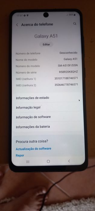 Telemóvel Samsung Galaxy A51 128gb, 4gb ram