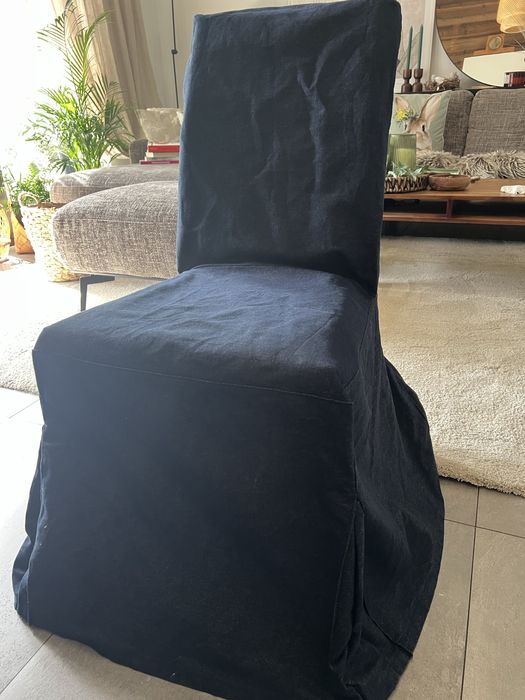Komplet  4 jeansowych pokrowców na krzesła Ikea
