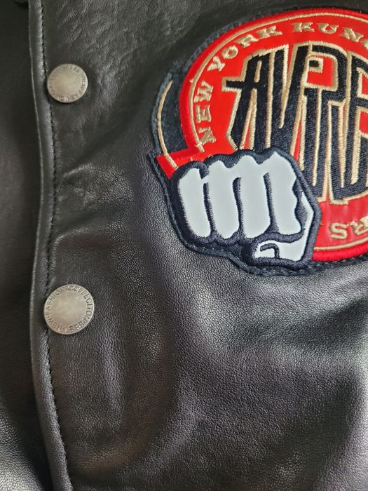 Kurtka skórzana męska bejsbolówka Avirex Dragon Eye