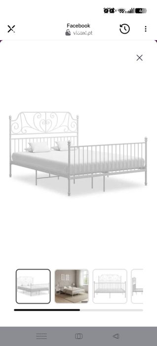 Cama ferro 200x160 está desmontada.