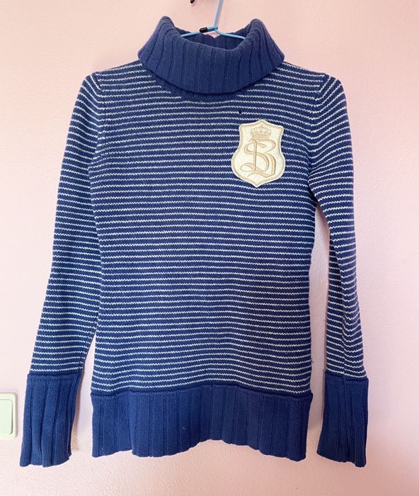 SACOOR BROTHERS Camisola Blusa 100% Lã Gola Alta M (mulher)