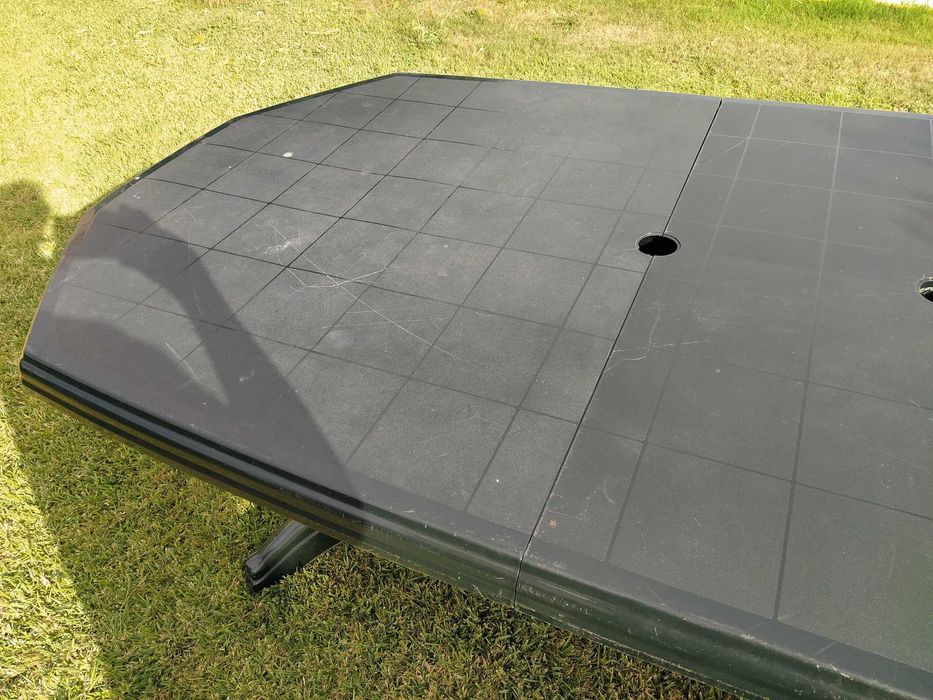 6 cadeiras de jardim desdobráveis e reclináveis e oferta mesa