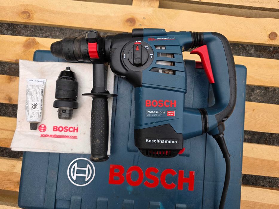 młotowiertarka Bosch GBH 3-28 DFR + główka + walizka zestaw