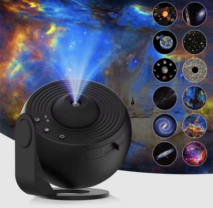Проєктор-нічник Globe Galaxy Projector 13 в 1 зоряне небо галактика