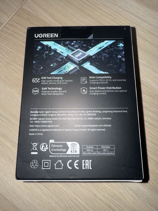 Ugreen 65W Uno RG robot GaN charger CD361