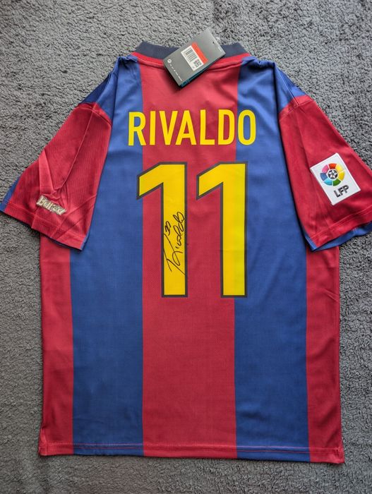 Koszulka Barcelona 98/99 RIVALDO z autografem