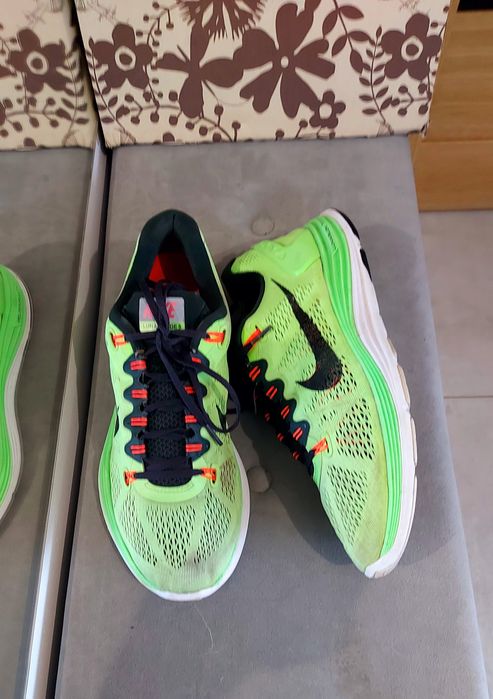 Buty sportowe Nike roz 44 Lunarglide 5 zielone męskie modne