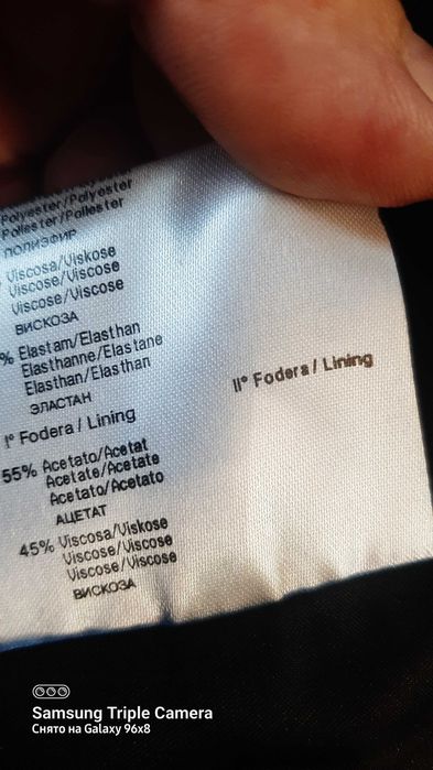 Пальто женское viscosa45% acetat 55%,  made in Italy size M