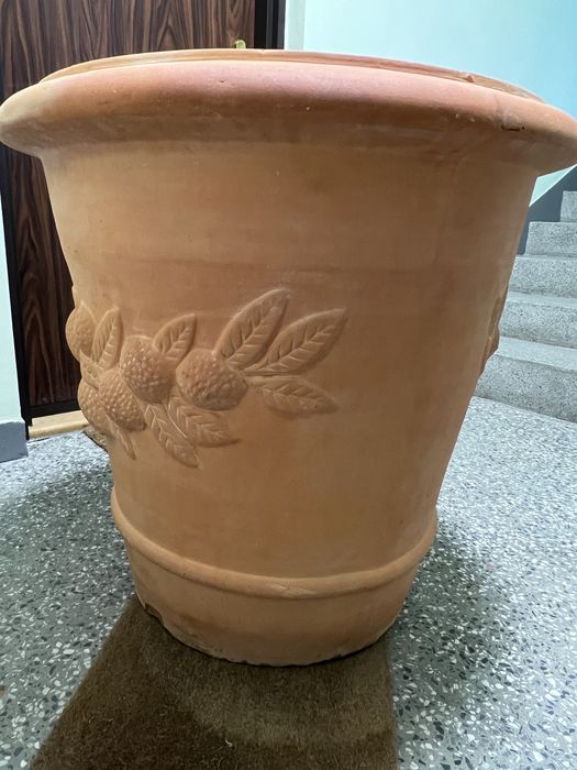 Tuscan Donica ceramiczna nieszkliwiona XXL