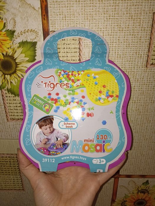 Нова мозаїка мілка 130 елементів мозаика детская