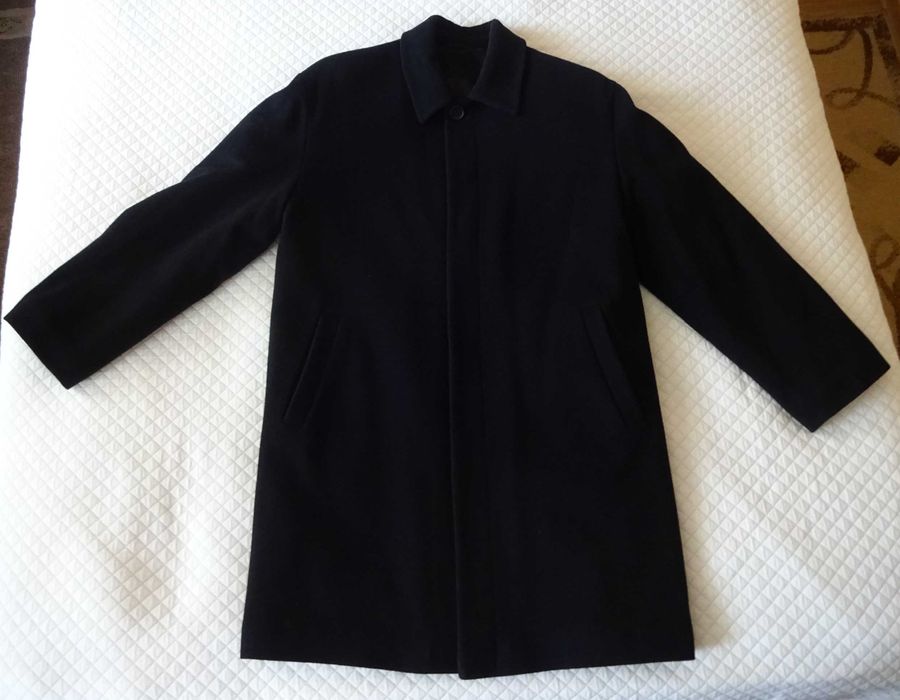 Linear 50 płaszcz wełniany czarny