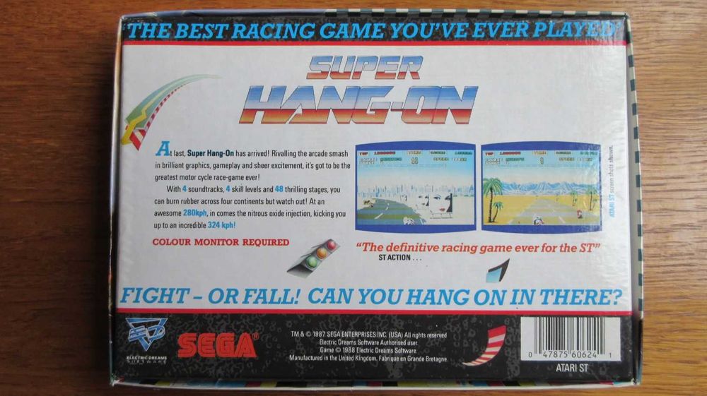 Oryginalna gra Atari ST: Super Hang-On