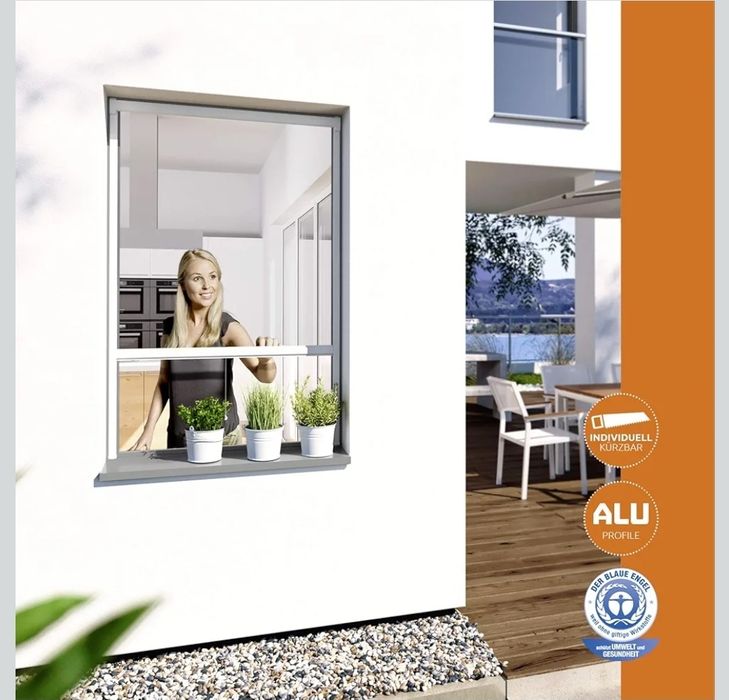 Windhager 04322 roleta okienna przeciw owadom, moskitiera z aluminium