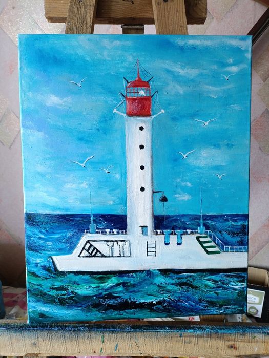 Картина маслом , холст на подрамнике , 40*50