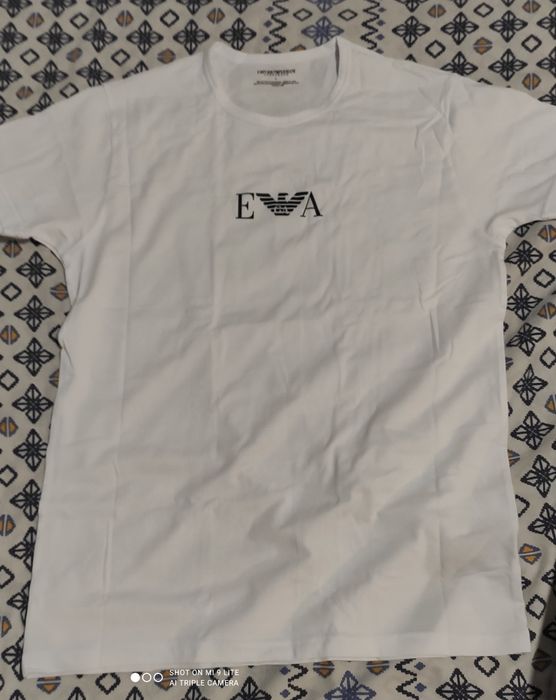 Komplet: koszulka polo Tommy Hilfiger/M/black+ t-shirt EA/L/white