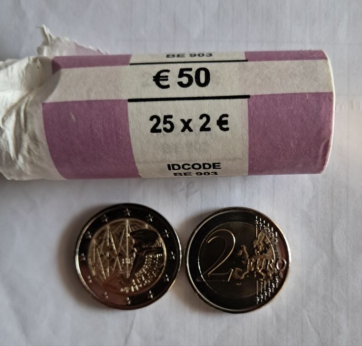 Moeda Comemorativa 2 € Bélgica - Erasmus 2022