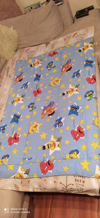 Kołdra dziecięca Elmo, ulica Sezamkowa 140*90