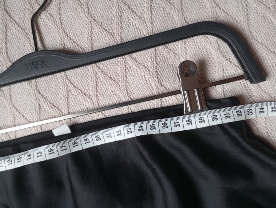 H&M XXS-XS elegancka długa satynowa spódnica midi maxi