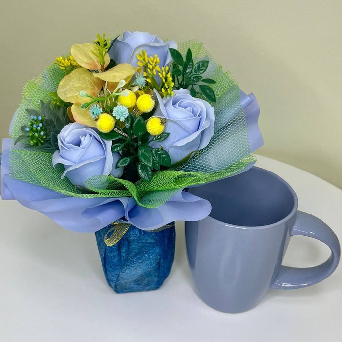 Корпоративные подарки, подарок на 8 марта, букет из мыла