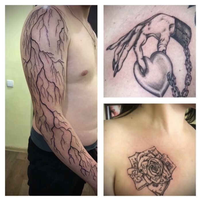 Тату-мастер, Салтовка. Цены, доступные большинству. Татуировка ч/б.